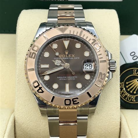 rolex yacht master rose staal|rolex yachtmaster gold price.